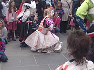 Street theater for the opening