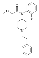 Химическая структура окфентанила.