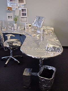 Office foil prank