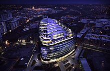 One Angel Square during night, December 2012.jpg