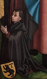 Jean d'Orlier (Martin Schongauer, Retable d'Orlier, vers 1470-1475, Colmar, Musée Unterlinden).