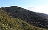 北側の雨乞山方面のへそ岩から望む大山（2014年12月9日）