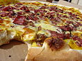 Pastrami pizza