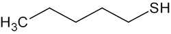 Strukturformel von 1-Pentanthiol