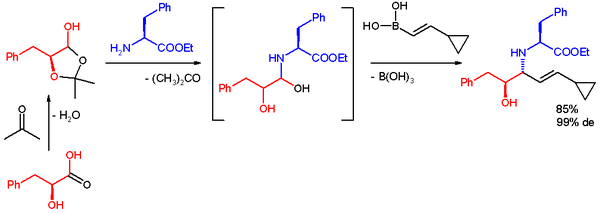 Petasis reaction example (Kumagai et al.)