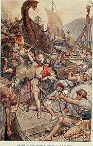 Death of the Persian Admiral at Salamis