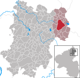 Läget för Rennerod i Westerwaldkreis