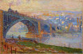 Robert Antoine Pinchon, Rouen, Le Pont aux Anglais. This work is closely related to Le Pont aux Anglais, soleil couchant (Musée des Beaux-Arts de Rouen)