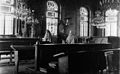 Interior of the hasidic synagogue in Sadhora