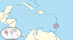 Location of Sent Vinsent va Grenadinlar