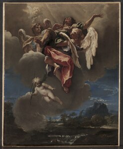 Etude pour Apothéose d'un saint vers 1695, Sebastiano Ricci Cleveland Museum of Art[1]