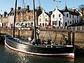 The Reaper berthed in Anstruther harbour.