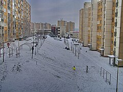 Sídlisko Ťahanovce tijdens de winter (2007).