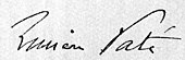 signature de Lucien Paté