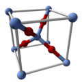 Silver(I) oxide structure in unit cell