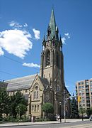 Built in 1852, St. Mary's Church was a Roman Catholic church established to serve Catholic residents in the western portion of the city.