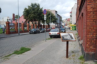 Ogrodzenie synagogi, widok od strony południowej