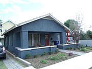 The Scudder House was built in 1929 and is located at 959 S Ash Avenue. The house belonged to Benjamin Scudder, a local educator who built several rental houses in the Maple and Ash Avenue area. The property is listed in the Tempe Historic Property Register.