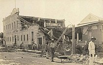Teilweise eingestürztes Haus in Mayagüez