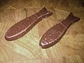 Two chocolate fish