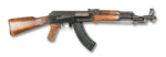 An image of Type 56 assault rifle, a variant of the Soviet-designed AK-47 (specifically Type 3) and AKM rifles.