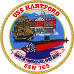 USS Hartford SSN-768 Crest.png