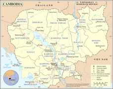 Карта Камбоджі від ООН (англ.)
