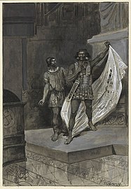 Mathô et Spendios, illustration de Victor-Armand Poirson pour Salammbô.
