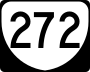 State Route 272 marker