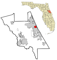 Location in Volusia County and the state of Florida
