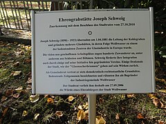 Ehrengrab Joseph Schweigs