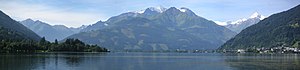 Panorama of Zell am See from the other end of ...