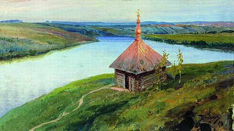 В. Д. Поленов. «Часовня на берегу Оки». 1893 г.