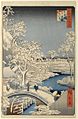 Hiroshige : Le Pont du tambour Meguro