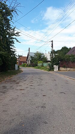 View of Kluka Street in Bagnówka, August 2022