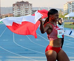 Edidiong Odiong – ausgeschieden als Siebte des zweiten Halbfinals aus