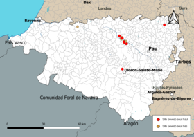 Carte des communes avec sites Seveso