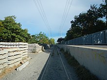 A portion of lines 3 and 4 of the transmission line along Philippine National Railways (PNR) in San Pedro, Laguna