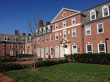 Alumni Memorial Residence I, a freshman dormitory on the Baltimore campus AMR I, JHU.jpg