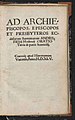 Ad Archiepiscopos, Episcopos et Presbyteros Ecclesiarum Sarmaticarum 1545