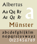 Thumbnail for Albertus (typeface)