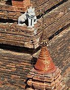 Dhammayazika Pagodadagi sher haykali, Bagan, Myanma