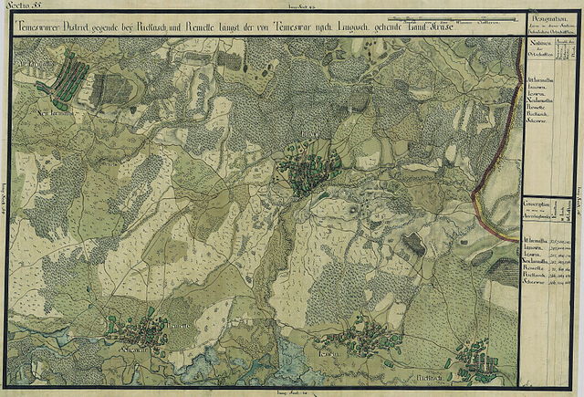 Giarmata în Harta Iosefină a Banatului, 1769-72
