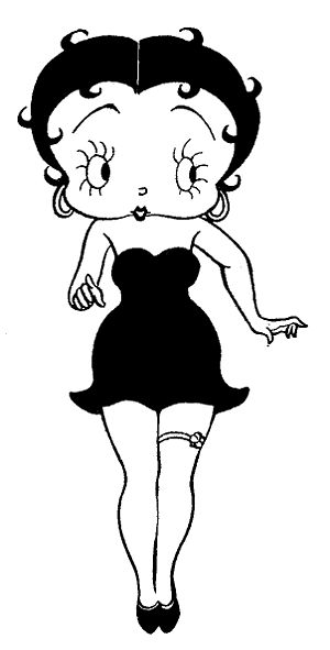 English: Betty Boop character design, figure 1...