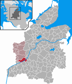 Läget för kommunen Breiholz i Kreis Rendsburg-Eckernförde