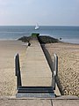 Eine Buhne am Südstrand der Insel Borkum