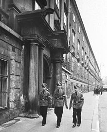 Students at the entrance of NPEA Vienna-Theresianum (now Theresianum) in Vienna, 1940 Bundesarchiv Bild 146-1978-013-10, Wien, Nationalpolitsche Erziehungsanstalt (cropped).jpg
