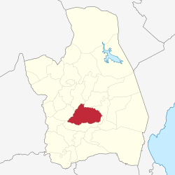 Mapa ng Nueva Ecija na nagpapakita sa lokasyon ng Lungsod ng Cabanatuan