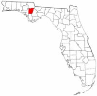 佛罗里达州卡尔霍恩县地图