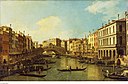 Венеция Гранд-канал от Палаццо Дельфин-Манин до моста Риальто